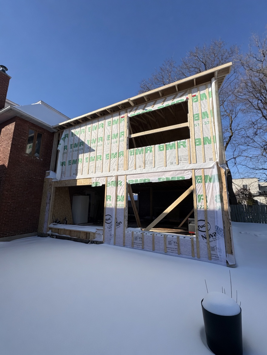 Projet de construction et agrandissement par Dominic Gagné Inc.