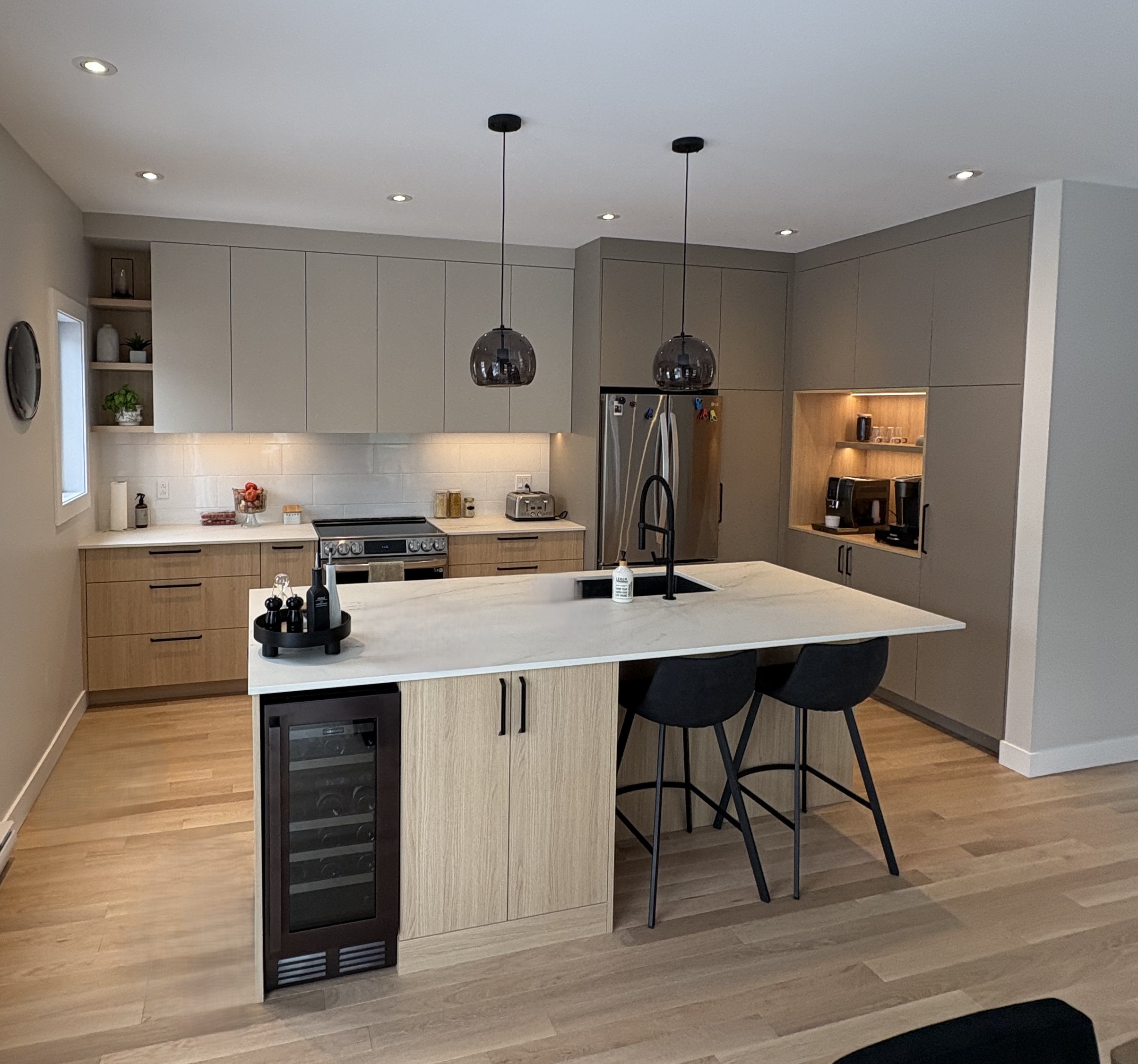 Cuisine rénovée par Construction Dominic Gagné Inc.